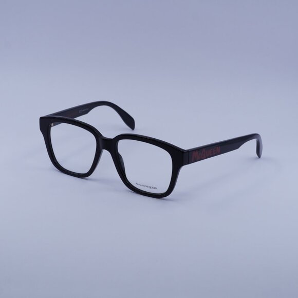 Alexander McQueen AM0333O 002 Eyeglasses Black 52mm Square Frame - Picture 6 of 10
